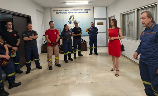 Επίσκεψη στην Περιφερειακή Διοίκηση Πυροσβεστικών Υπηρεσιών Κεντρικής Μακεδονίας και στον 3ο Πυροσβεστικό Σταθμό Θεσσαλονίκης .Στο επίκεντρο οι ανάγκες και τα δίκαια αιτήματα των πυροσβεστών